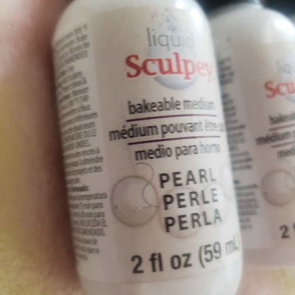 LOT OF 10! SCULPEY polymer liquid bakeable medium PEARL 2oz bottles! - Picture 3 of 6